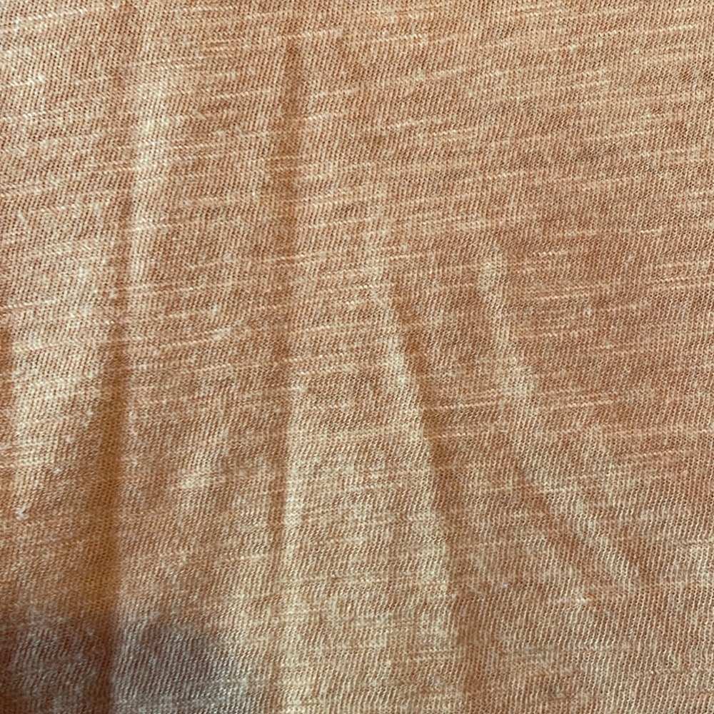 Free People 2 tone oversized top tan / orange size m - Picture 9 of 9